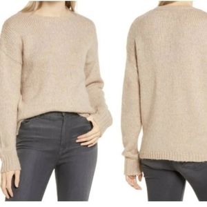 Beige sweater COTTON EMPORIUM Long Sleeve Crewneck Sweater In Beige size MEDIUM